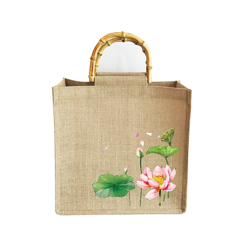 manufacture Jute and linen fabric shopping bag