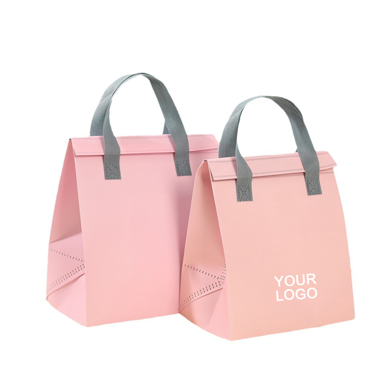 Takeaway Bag Aluminum Foil Lining Thermal Insulated Drinks Food Delivery Bag 