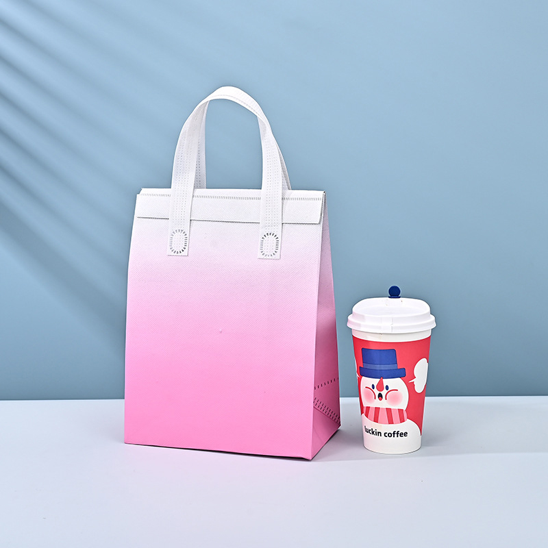 Custom milk tea juice drink insulated carry out to go bags