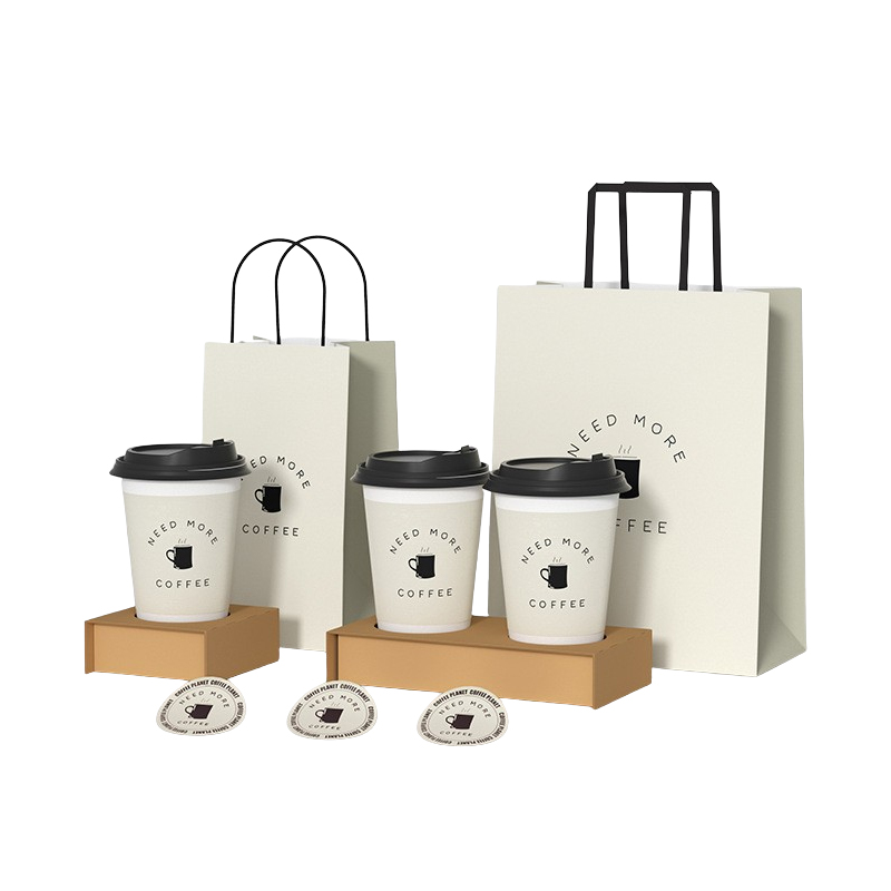 Custom Printed Coffee Shopping Bags